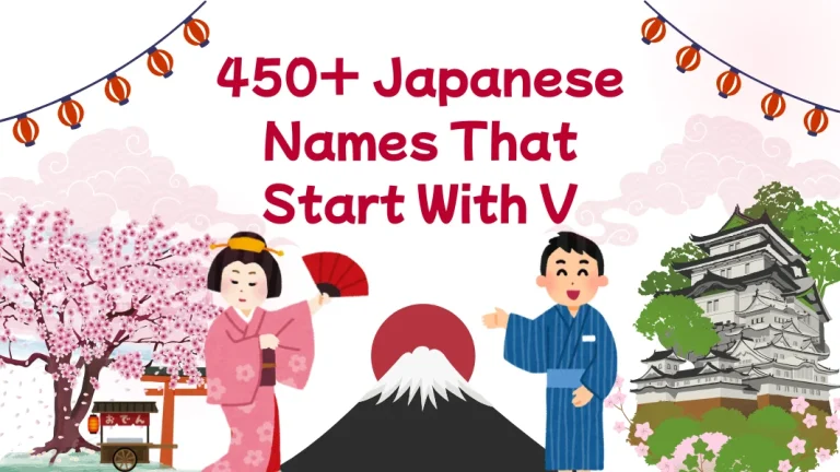 450+ Japanese Names That Start With V