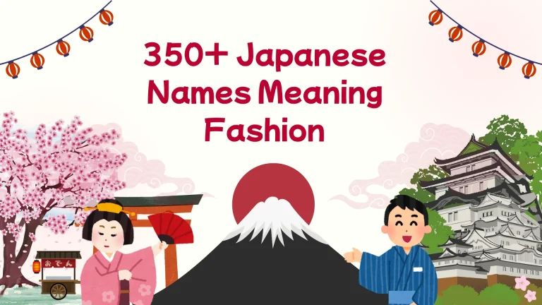 Japanese Names Meaning Fashion