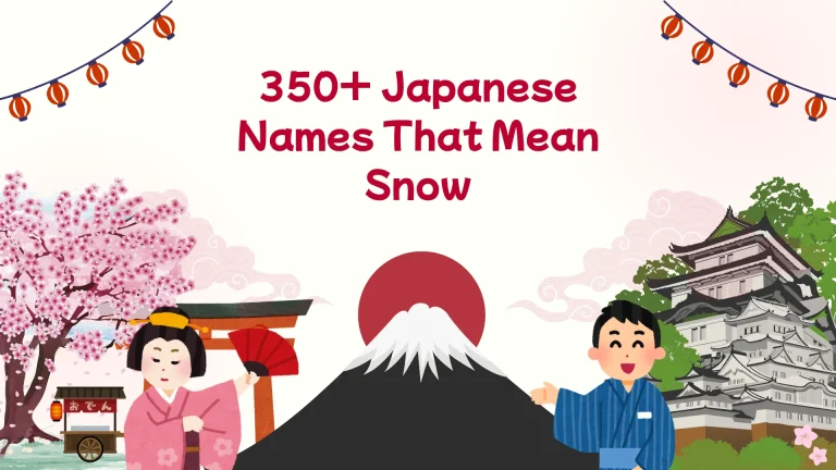 Japanese Names That Mean Snow